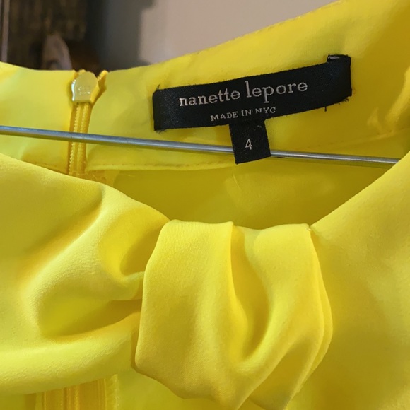 Nanette Lepore top in true lemon yellow - Picture 3 of 4